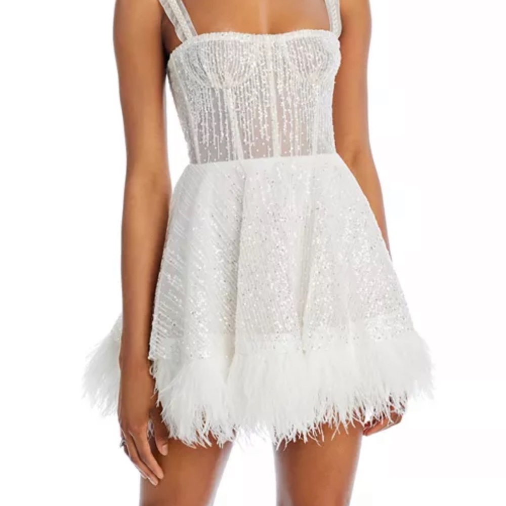 Bronx and Banco Mademoiselle Mini Dress White